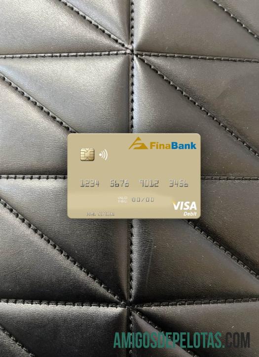 Suriname Finabank N.V. Cartão de Débito Visa Photolook Front modelo
